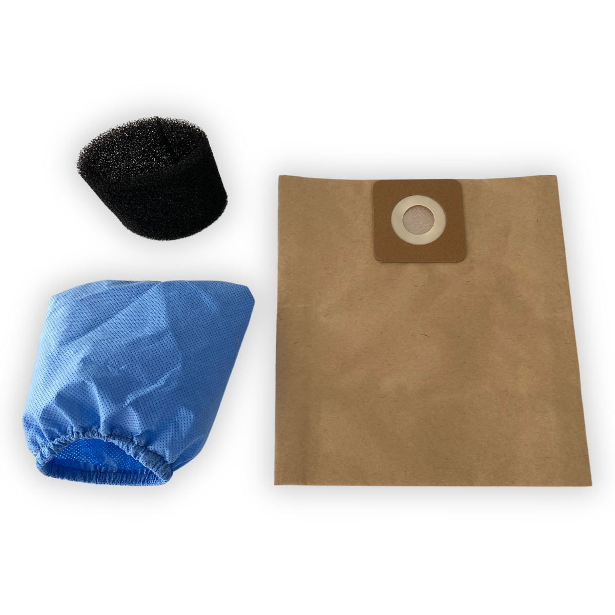 Filter-Set (Papier, Textil, Schaumstoff) für Nass-/Trockensauger FERREX GAC12K – 3 in 1