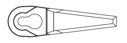 Ersatzmesser für Rasentrimmer von FERREX GDRT26 (50er-Set)