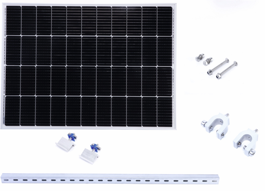 Solarmodule 160W Set (10 Stück) – inkl. Montagematerial für Balkongeländer