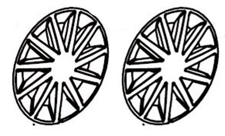 Rear wheel cover (2 pieces)