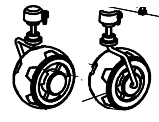 Front wheels (left/right)