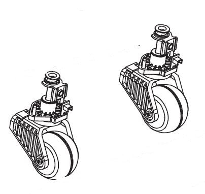 Front wheels (left/right)